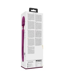 Vive Kiku Rechargeable Double Ended Wand With Innovative G-Spot Flapping Stimulator Pink