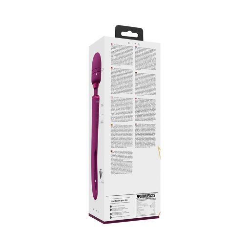 Vive Kiku Rechargeable Double Ended Wand With Innovative G-Spot Flapping Stimulator Pink - Image 5