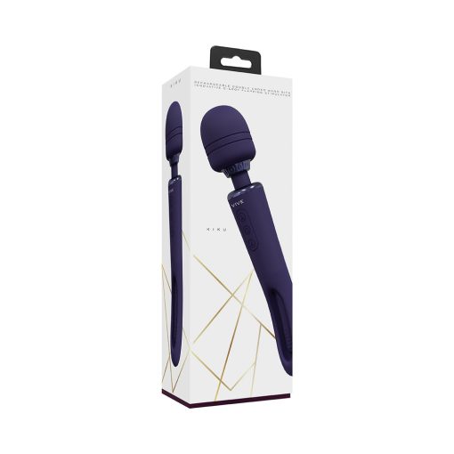 VIVE Kiku Flapping Tongue Wand – Double Ended Rechargeable Vibrator
