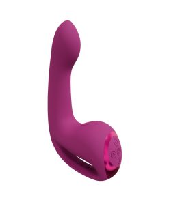 Vive Riko Rechargeable Triple Motor Thumper With Finger Motion And Pulse Wave Stimulator Pink