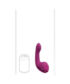 Vive Riko Rechargeable Triple Motor Thumper With Finger Motion And Pulse Wave Stimulator Pink