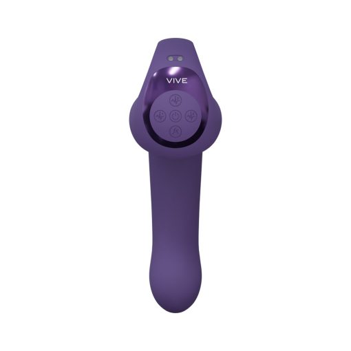 Vive Riko Rechargeable Triple Motor Thumper With Finger Motion And Pulse Wave Stimulator Purple - Image 4