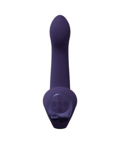 Vive Riko Rechargeable Triple Motor Thumper With Finger Motion And Pulse Wave Stimulator Purple