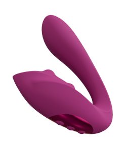 Vive Yuki Rechargeable Dual Motor G-Spot Vibrator With Massaging Beads Pink