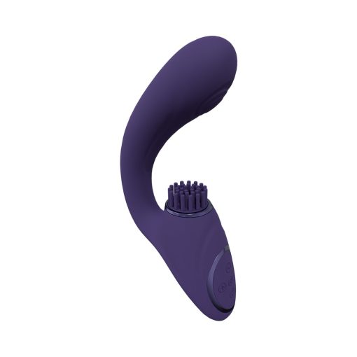 Vive Gen Rechargeable Triple Motor G-Spot Vibrator With Pulse Wave And Vibrating Bristles Purple - Image 2