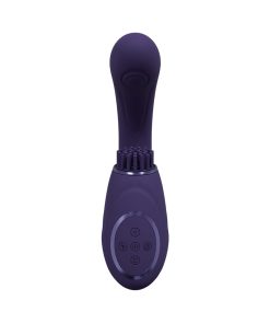 Vive Gen Rechargeable Triple Motor G-Spot Vibrator With Pulse Wave And Vibrating Bristles Purple