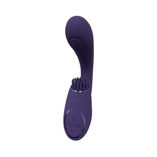 Vive Gen Rechargeable Triple Motor G-Spot Vibrator With Pulse Wave And Vibrating Bristles Purple - Image 5
