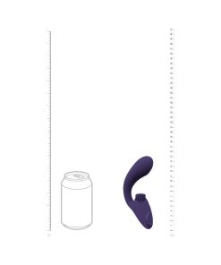 Vive Gen Rechargeable Triple Motor G-Spot Vibrator With Pulse Wave And Vibrating Bristles Purple