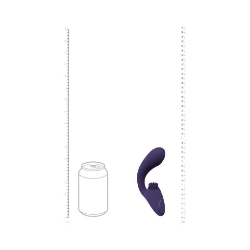 Vive Gen Rechargeable Triple Motor G-Spot Vibrator With Pulse Wave And Vibrating Bristles Purple - Image 6