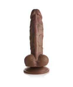 Jock Weightlifting Wesley 7 In. Dildo With Balls Dark
