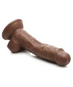 Jock Weightlifting Wesley 7 In. Dildo With Balls Dark