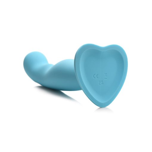Simply Sweet 21X Vibrating Thick Silicone Dildo W/ Remote Blue - Image 4
