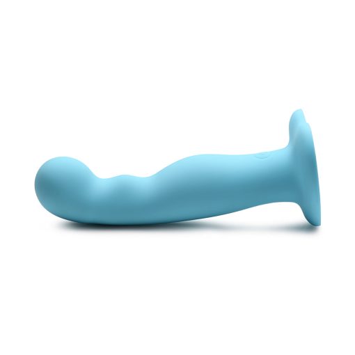 Simply Sweet 21X Vibrating Thick Silicone Dildo W/ Remote Blue - Image 6