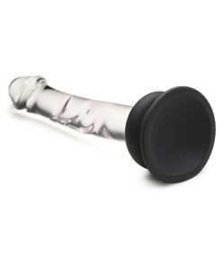Pleasure Crystals 7 In. Glass Dildo With Silicone Base