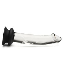 Pleasure Crystals 7.6 In. Glass Dildo With Silicone Base