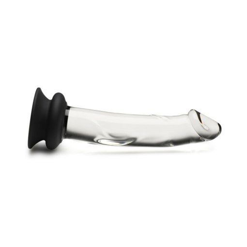 Pleasure Crystals 7.6 In. Glass Dildo With Silicone Base - Image 3
