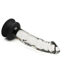 Pleasure Crystals 7.6 In. Glass Dildo With Silicone Base