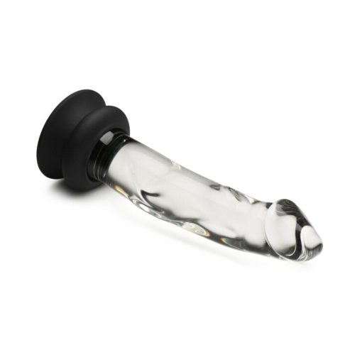 Pleasure Crystals 7.6 In. Glass Dildo With Silicone Base - Image 4