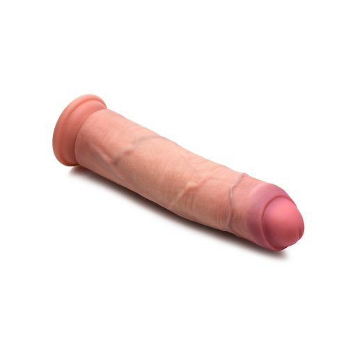 Jock Uncut 8.5 In. Dual Density Silicone Dildo Light - Image 6