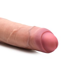 Jock Uncut 8.5 In. Dual Density Silicone Dildo Light