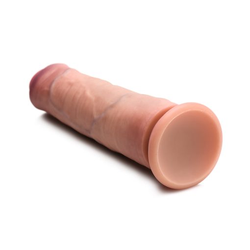 Jock Uncut 8.5 In. Dual Density Silicone Dildo Light - Image 8