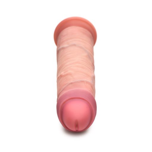 Jock Uncut 8.5 In. Dual Density Silicone Dildo Light - Image 9