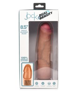 Jock Uncut 8.5 In. Dual Density Silicone Dildo Light