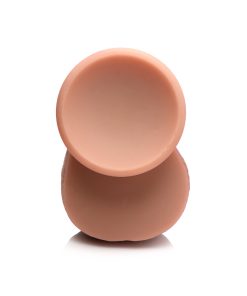 Jock Uncut 8.7 In. Dual Density Silicone Dildo With Balls Light