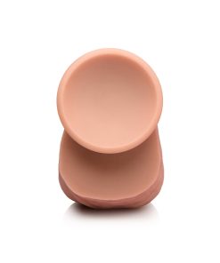 Jock Uncut 9.8 In. Dual Density Silicone Dildo With Balls Light