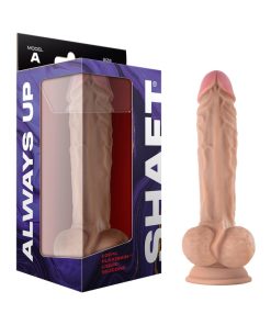 Shaft Model A: 10.5 In. Dual Density Silicone Dildo With Balls Pine