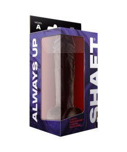 Shaft Model A: 10.5 In. Dual Density Silicone Dildo With Balls Mahogany