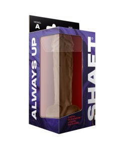 Shaft Model A: 10.5 In. Dual Density Silicone Dildo With Balls Oak