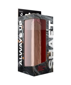 Shaft Model J: 9.5 In. Dual Density Silicone Dildo Pine
