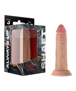 Shaft Model J: 5.5 In. Dual Density Silicone Dildo Pine