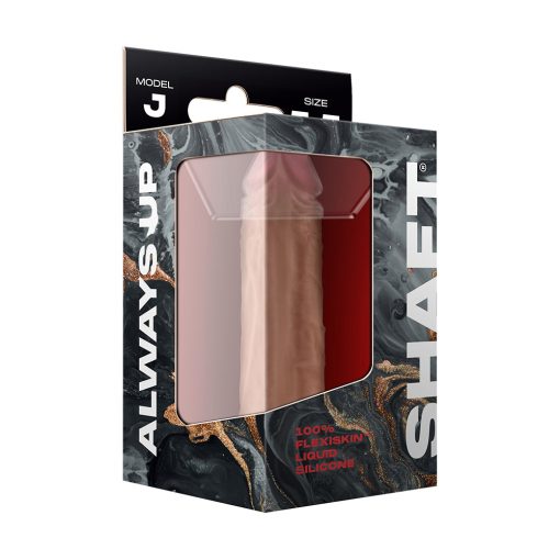 Shaft Model J: 5.5 In. Dual Density Silicone Dildo Pine - Image 6