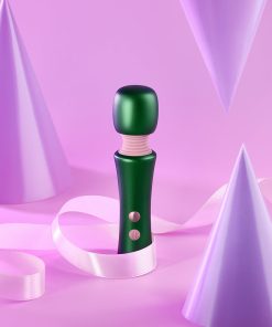 FemmeFunn Bougie Wand Vibrator – Green, Aluminum & Silicone, Rechargeable