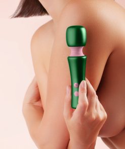 FemmeFunn Bougie Wand Vibrator – Green, Aluminum & Silicone, Rechargeable
