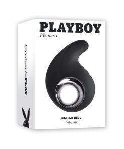 Playboy Ring My Bell Rechargeable Silicone Tapping Vibrator Black