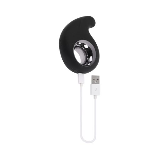 Playboy Ring My Bell Rechargeable Silicone Tapping Vibrator Black - Image 9
