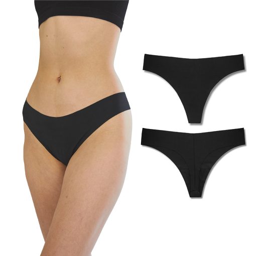 Bonks Black Magic Seamless Thong O/S - Image 2