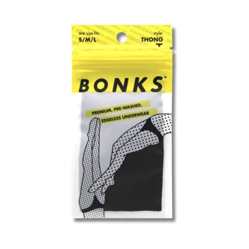 Bonks Black Magic Seamless Thong O/S - Image 4