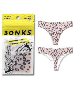 Bonks Cat'S Out Of The Bag Seamless Thong O/S