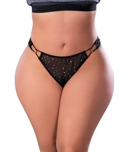 Magic Silk Glitz & Glam Tanga Black Queen Size