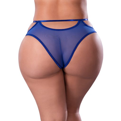 Magic Silk Holidaze Cheeky Boy Short Cobalt Queen Size - Image 2