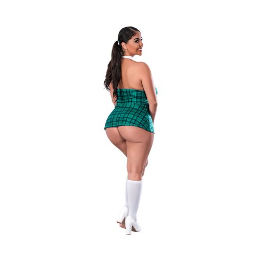 Magic Silk Dress Up Homeroom Hottie Costume Teal Queen Size - Image 4
