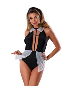 Magic Silk Dress Up Heaven Sent Costume Black S/M