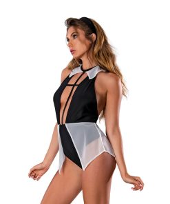 Magic Silk Dress Up Heaven Sent Costume Black S/M