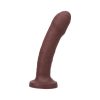 Tantus Uncut #2 O2 6.5 In. Dual Density Dildo Espresso