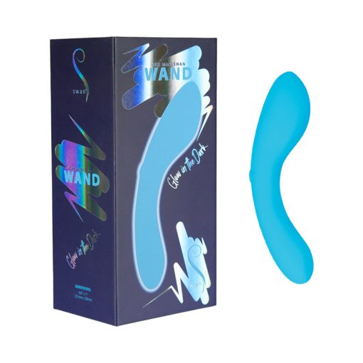 Swan The Mini Swan Wand Glow-In-The-Dark Blue