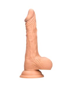 Realrock Skin 10 In. Dildo With Balls Beige